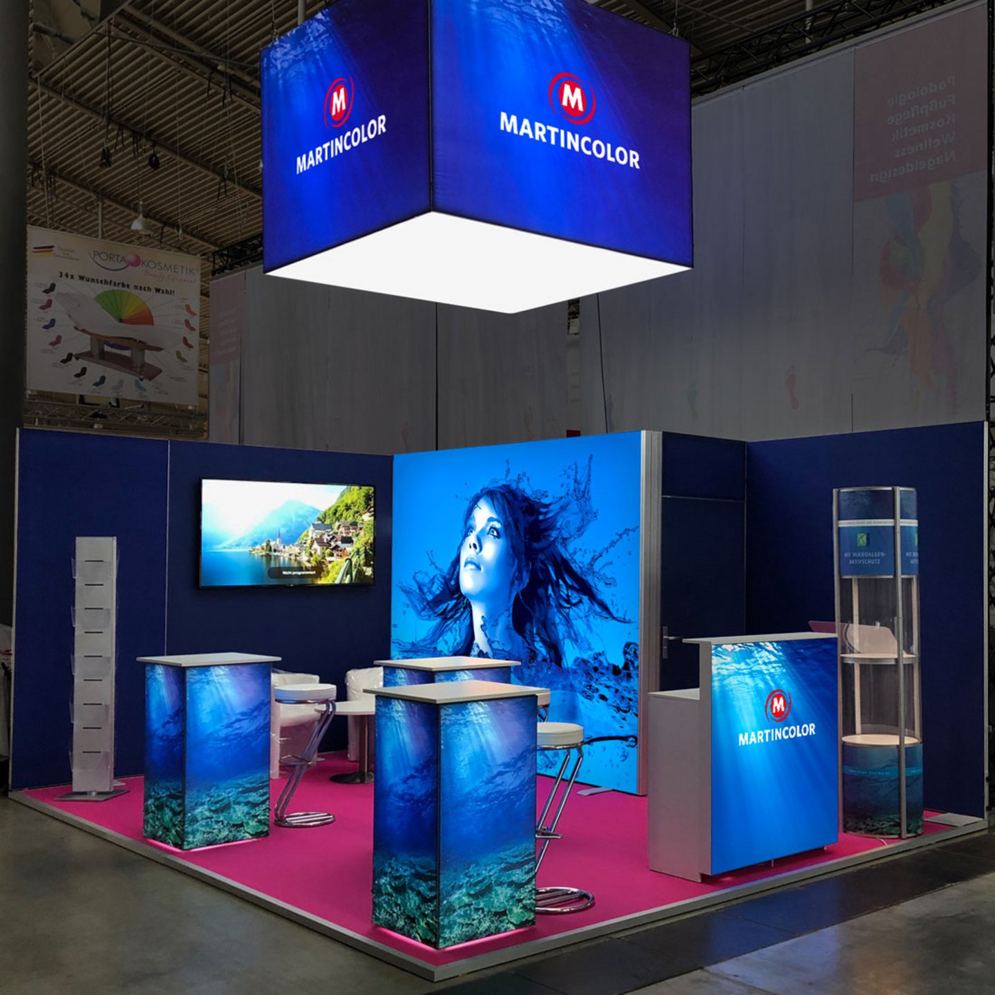LED Messestand - Aufbauvariante 1 LED Messestand - Aufbauvariante 1