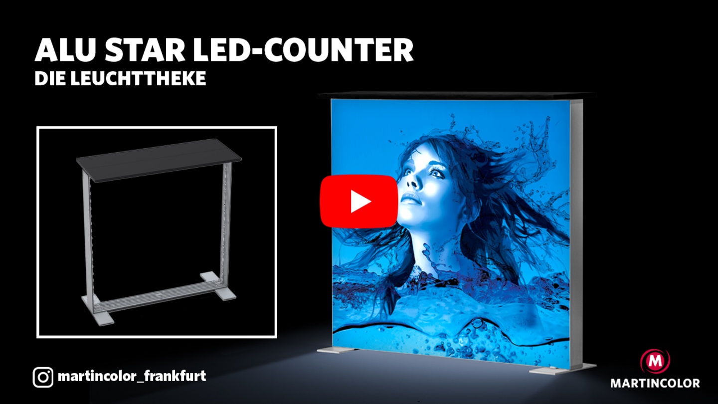 ALU STAR LED-Theke Aufbauvideo