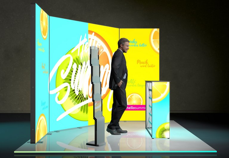 LED Messestand - Messe-Set 3x3 m LED Messestand - Messe-Set 3x3 m