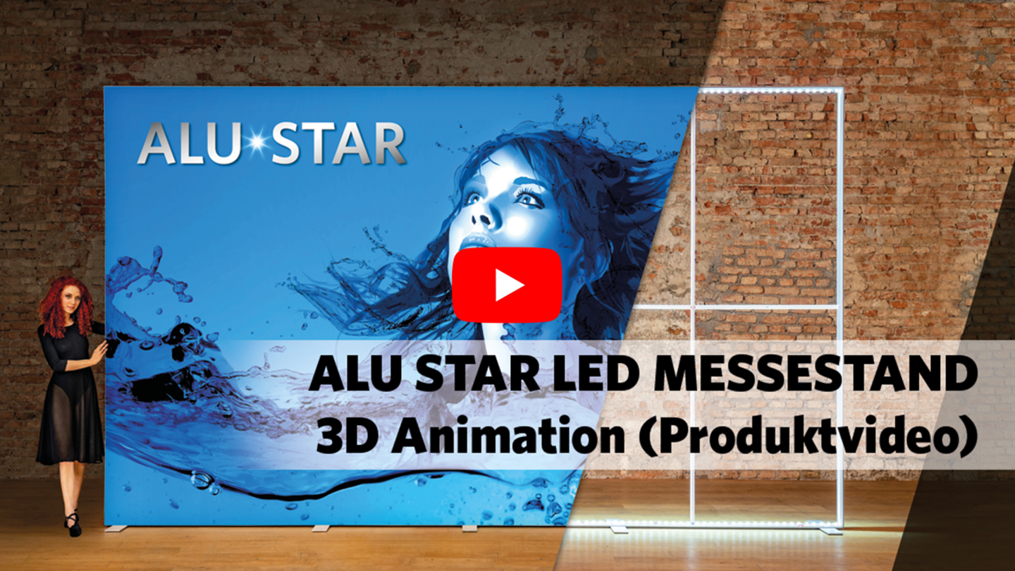 ALU STAR LED exhibition stand assembly video