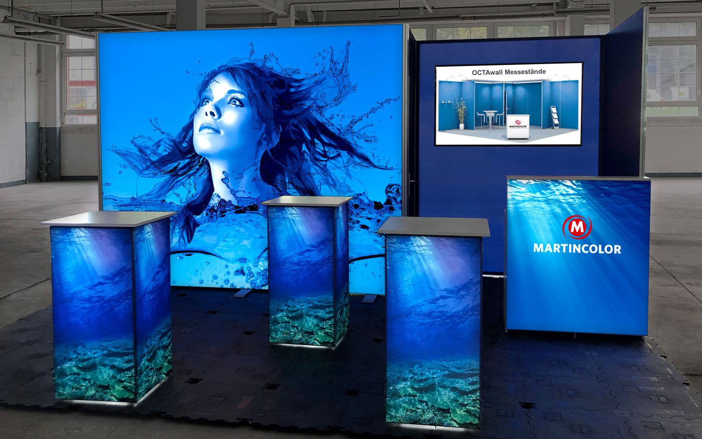 LED Messestand - Aufbauvariante 2 LED Messestand - Aufbauvariante 2